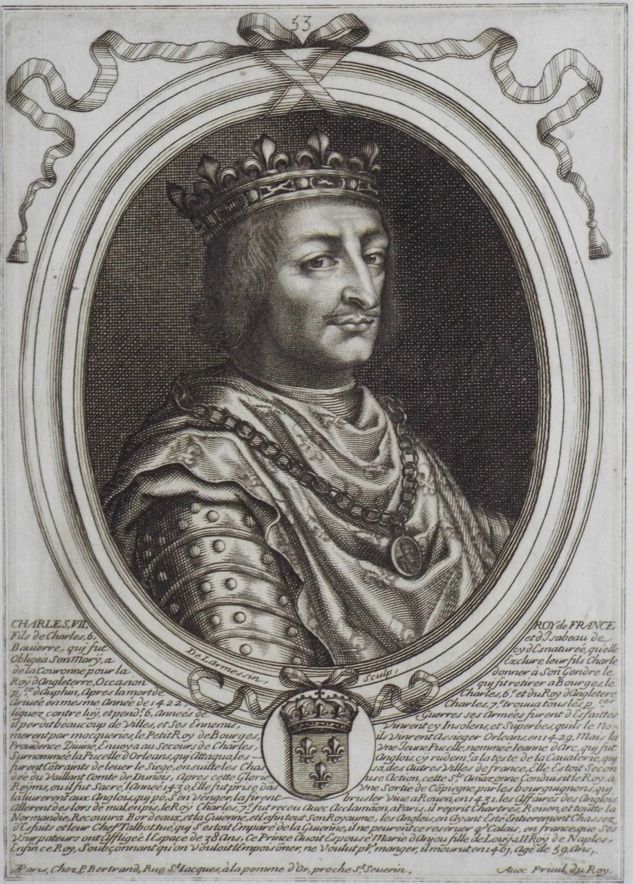 Print - Charles, VII, Roy de France